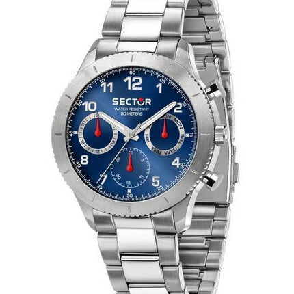 Montre pour homme Sector 270 Blue Sunray Dial en acier inoxydable à quartz R3253578016