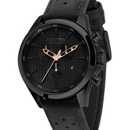 Sector De Gayardon Chronographe Bracelet Cuir Quartz R3271623001 100M Montre Homme
