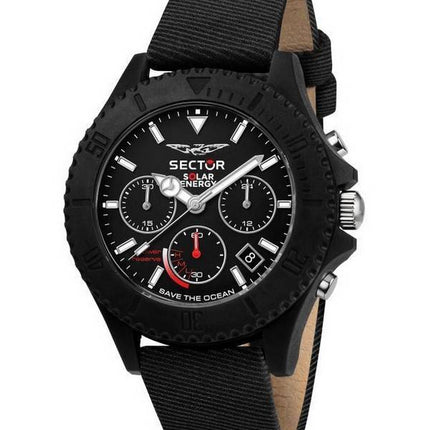 Montre pour homme Sector Save The Ocean Chronograph Black Matt Dial Quartz R3271739002
