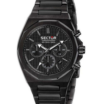 Montre pour homme Sector 960 chronographe cadran noir en acier inoxydable R3273628001 100M