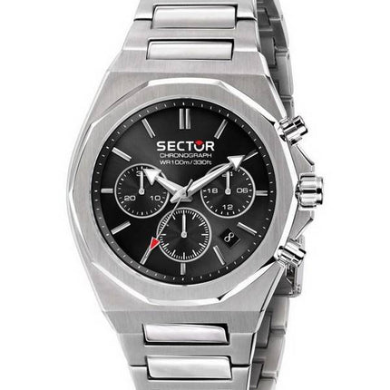 Montre pour homme Sector 960 chronographe cadran noir en acier inoxydable R3273628002 100M
