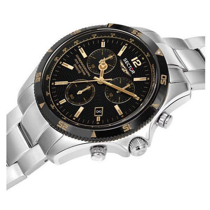 Sector 650 Chronographe Acier Inoxydable Cadran Noir Quartz Diver&#39,s R3273631001 200M Montre Homme