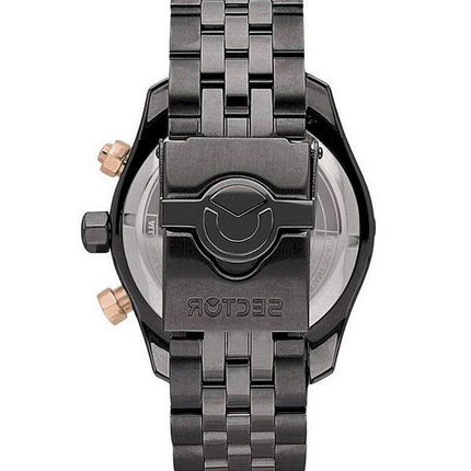 Sector Diving Team Chronographe Cadran Noir Quartz Diver&#39,s R3273635003 300M Montre Homme