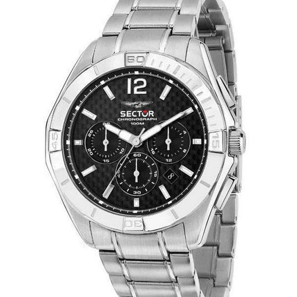 Sector 790 Chronographe Acier Inoxydable Cadran Noir Quartz R3273636003 100M Montre Homme