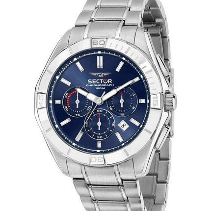 Sector 790 Chronographe Acier Inoxydable Cadran Bleu Quartz R3273636004 100M Montre Homme