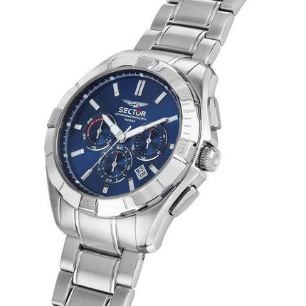 Sector 790 Chronographe Acier Inoxydable Cadran Bleu Quartz R3273636004 100M Montre Homme