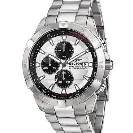 Sector ADV2500 Chronographe Acier Inoxydable Cadran Blanc Quartz R3273643005 100M Montre Homme