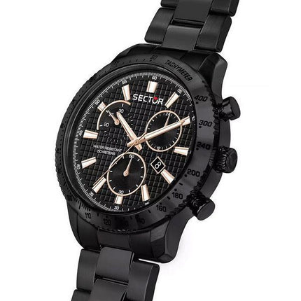 Montre pour homme Sector 270 chronographe en acier inoxydable avec cadran noir et quartz R3273778001