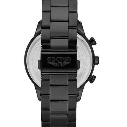 Montre pour homme Sector 270 chronographe en acier inoxydable avec cadran noir et quartz R3273778001