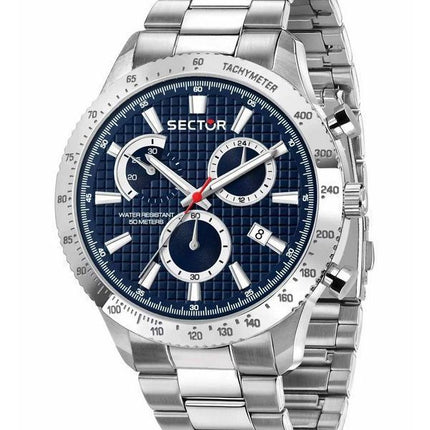 Montre pour homme Sector 270 chronographe en acier inoxydable avec cadran bleu et quartz R3273778003