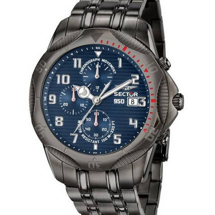Montre pour homme Sector 950 Chronographe Cadran Bleu Acier Inoxydable Quartz R3273981005 100M