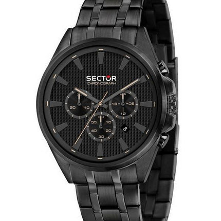 Montre pour homme Sector 280 chronographe cadran noir en acier inoxydable à quartz R3273991001