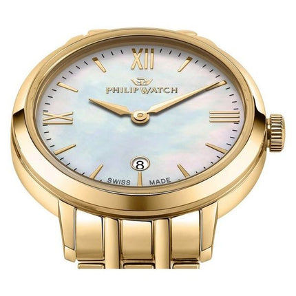 Montre Philip Watch Audrey en acier inoxydable doré avec cadran en nacre à quartz R8253150511 pour femme