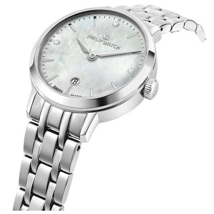 Montre Philip Watch Audrey Crystal Accents avec cadran en nacre à quartz R8253150512 pour femme
