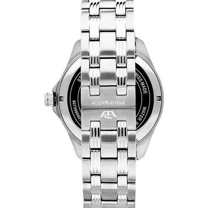 Montre pour homme Philip Watch Blaze en acier inoxydable avec cadran argenté et quartz R8253165009 100M