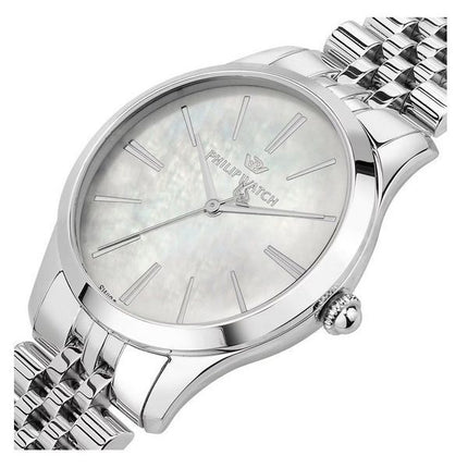 Montre pour femme Philip Watch Grace en acier inoxydable avec cadran en nacre et quartz R8253208517 100M