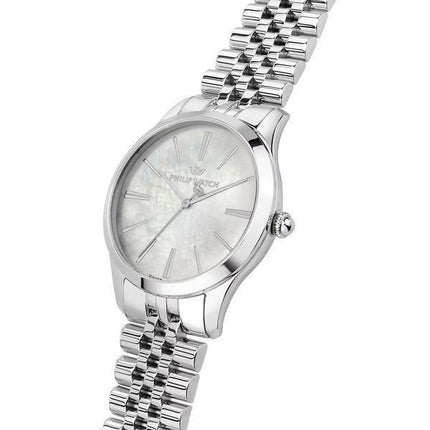 Montre pour femme Philip Watch Grace en acier inoxydable avec cadran en nacre et quartz R8253208517 100M