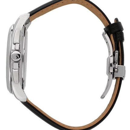 Montre pour homme Philip Watch Amalfi chronographe bracelet en cuir cadran noir Quartz R8271618002 100M