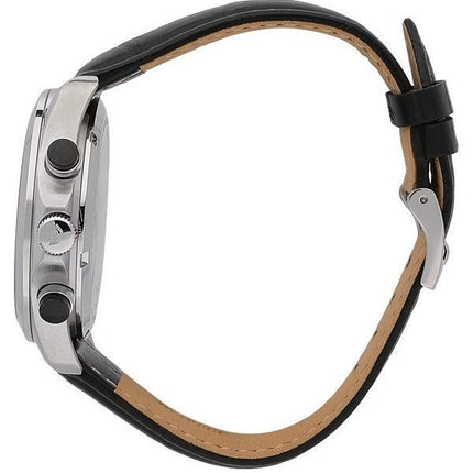 Montre pour homme Philip Watch Blaze chronographe bracelet en cuir cadran noir Quartz R8271665009 100M