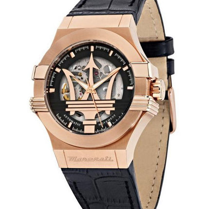 Maserati Potenza Classique Cadran Squelette Automatique R8821108039 100M Montre Homme