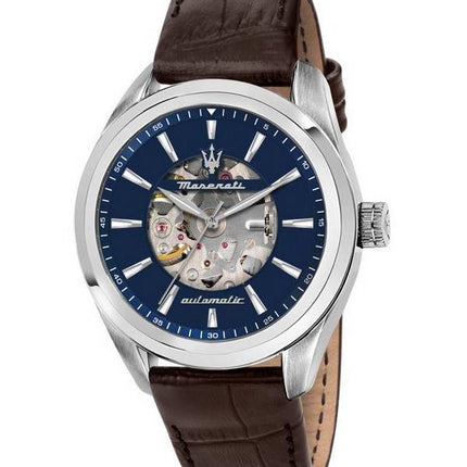 Maserati Traguardo cadran squelette bleu automatique R8821112005 100M montre homme fr