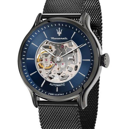 Maserati Epoca Cadran Squelette Bleu Automatique R8823118007 100M Montre Homme
