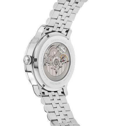 Montre pour homme Maserati Epoca deux tons en acier inoxydable avec cadran squelette argenté automatique R8823118011 100M