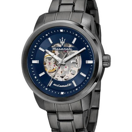 HORS Montre Homme Maserati Successo Cadran Squelette Bleu Automatique R8823121001