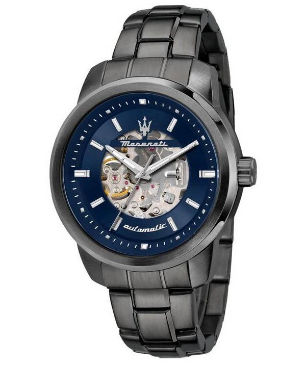 HORS Montre Homme Maserati Successo Cadran Squelette Bleu Automatique R8823121001