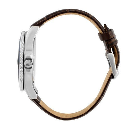 Montre pour homme Maserati Competizione avec bracelet en cuir et cadran bleu R8851100004 100M