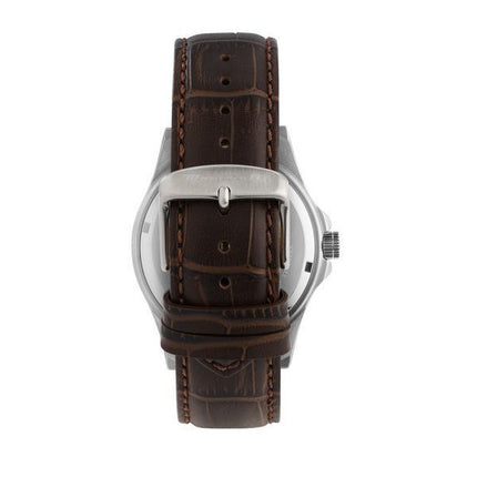 Montre pour homme Maserati Competizione avec bracelet en cuir et cadran bleu R8851100004 100M