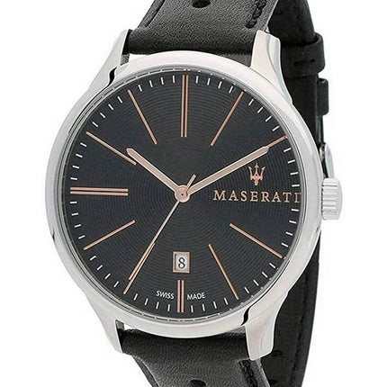HORSMontre pour homme Maserati Attrazione cadran noir Ã  quartz R8851126003 100M