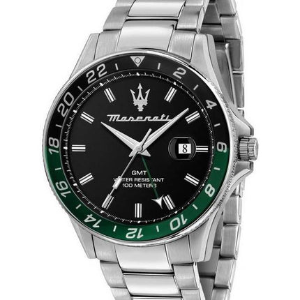 Maserati Sfida Acier Inoxydable Cadran Noir Quartz R8853140005 100M Montre Homme