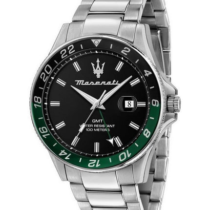 Maserati Sfida Acier Inoxydable Cadran Noir Quartz R8853140005 100M Montre Homme