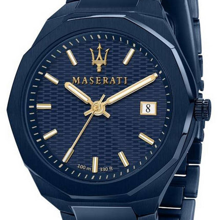 Montre Homme Maserati Blue Edition Cadran Bleu Acier Inoxydable Quartz R8853141001 100M