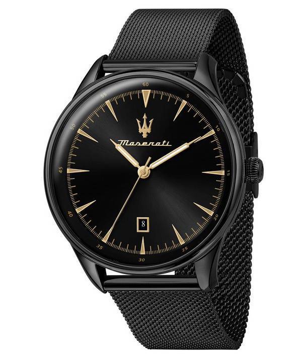 HORS Montre Homme Maserati Tradizione Cadran Soleil Noir Quartz R8853146001 100M