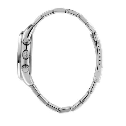 Montre Maserati Attrazione chronographe en acier inoxydable avec cadran noir et quartz R8853151010 pour homme