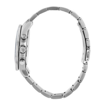 Montre pour homme Maserati Competizione chronographe en acier inoxydable avec cadran bleu et quartz R8873600002 100M