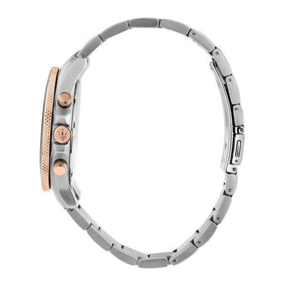 Montre pour homme Maserati Competizione chronographe bicolore en acier inoxydable avec cadran vert à quartz R8873600004 100M