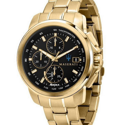 Montre Homme Maserati Successo Chronographe Or Acier Inoxydable Solaire R8873645002