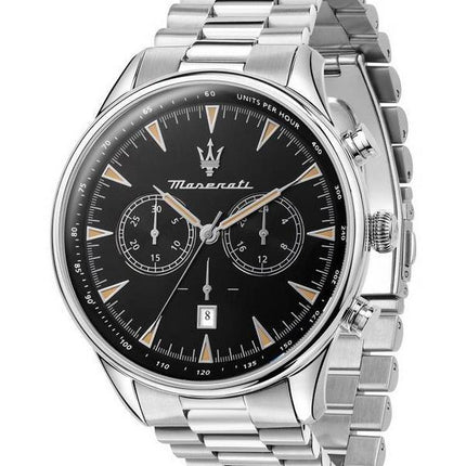 HORS Montre Homme Maserati Tradizione Chronographe Cadran Noir Quartz R8873646004 100M