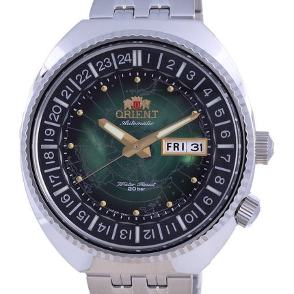 Montre automatique RA-AA0E02E09C 200M pour homme Orient World Map Revival Diver
