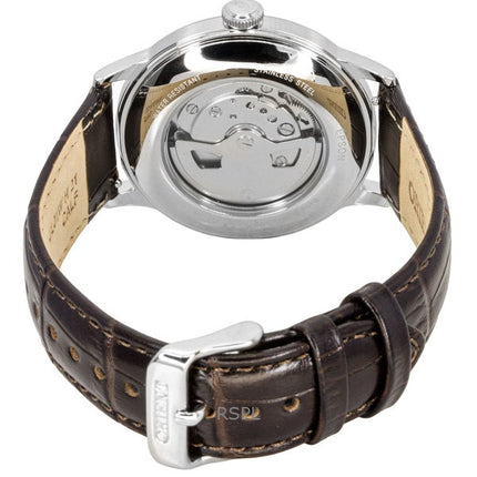 Montre automatique Orient Classic pour homme, bracelet en cuir, cadran vert, RA-AC0023E