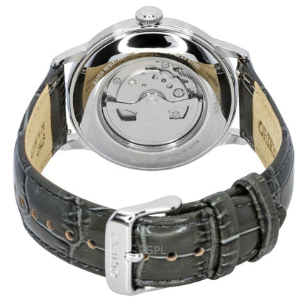 Montre homme Orient Bambino Classic, bracelet en cuir, cadran beige, automatique RA-AC0025N