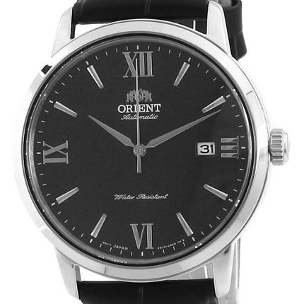 Montre pour homme Orient contemporain cadran bleu en cuir automatique RA-AC0F11L10B