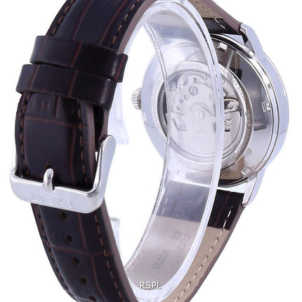 Orient Contemporain Cadran Blanc Cuir Automatique RA-AC0F12S10B Montre Homme