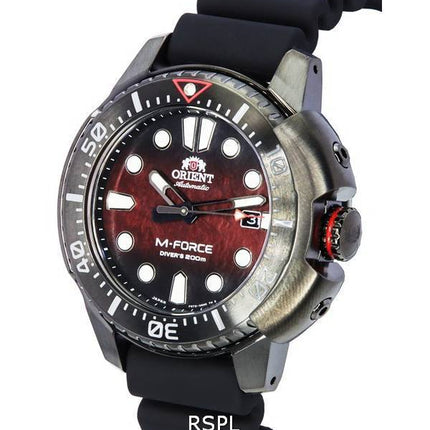 Montre pour homme Orient M-Force édition limitée cadran rouge automatique RA-AC0L09R00B 200M