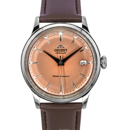 Montre automatique pour homme Orient Bambino, édition limitée, bracelet en cuir, cadran cuivré, RA-AC0M15Y