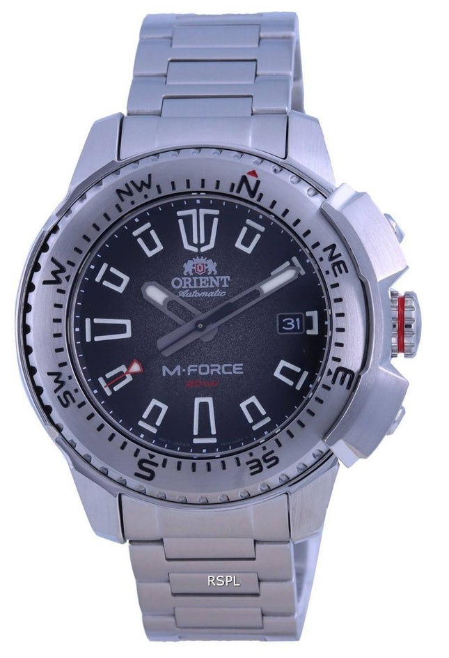 Montre pour homme Orient M-Force à cadran noir automatique RA-AC0N01B10B 200M pour homme