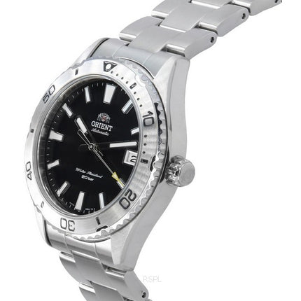Montre de plongée automatique Orient Sports Mako en acier inoxydable avec cadran noir RA-AC0Q01B10B RA-AC0Q01B30B 200 m pour hom